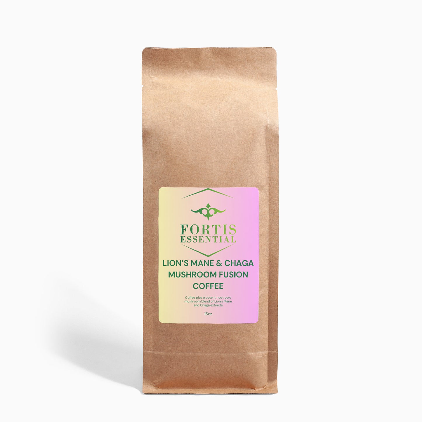 Lion’s Mane & Chaga Mushroom Fusion Coffee 16oz