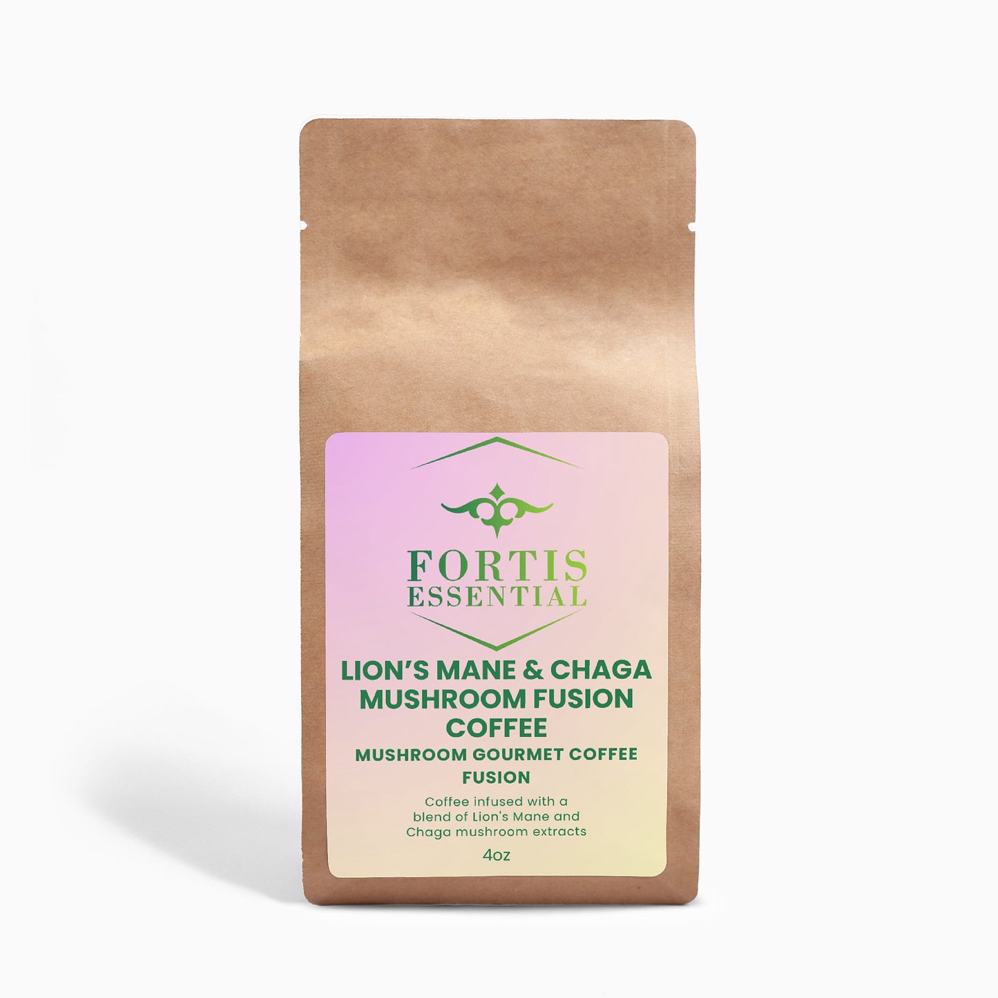 Mushroom Coffee Fusion - Lion’s Mane & Chaga 4oz
