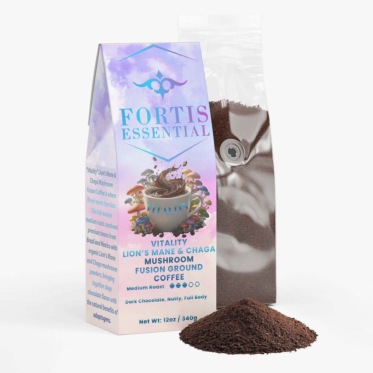 Vitality Mushroom Coffee (Medium Roast)